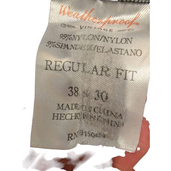 Original Weatherproof Vintage Men's Performance Tech Pants Dark Gray Size 38x30 - Picture 3 of 7